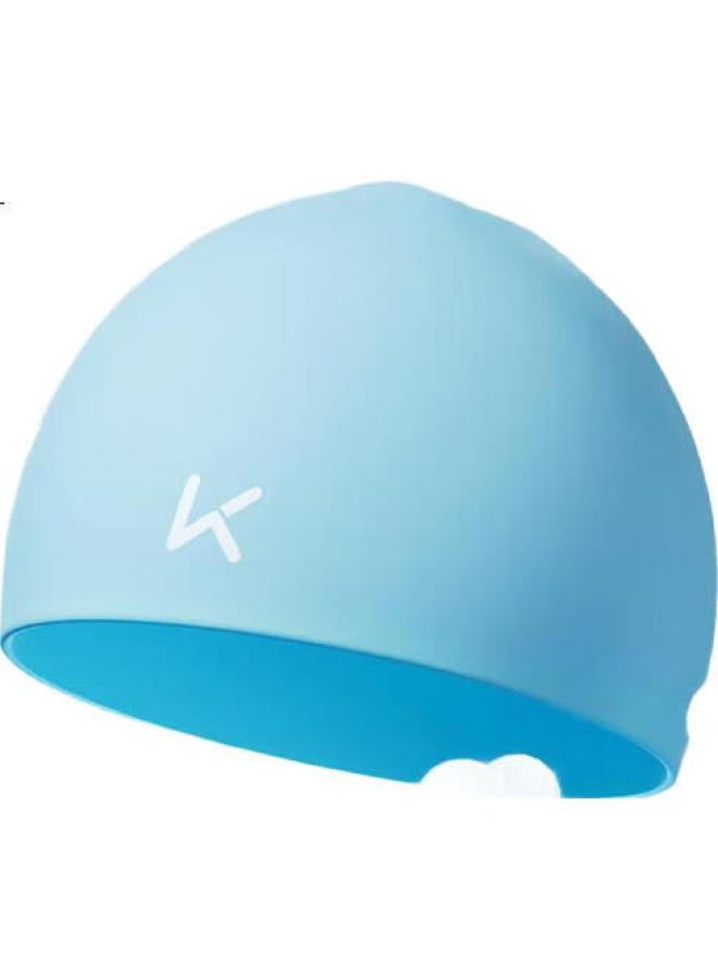 Keep Children'S Swim Cap, Boys And Girls Fabric Cap, Non-Binding Swimming Cap, Cute Baby Professional Equipment, 250 Blue Printed - Image 2