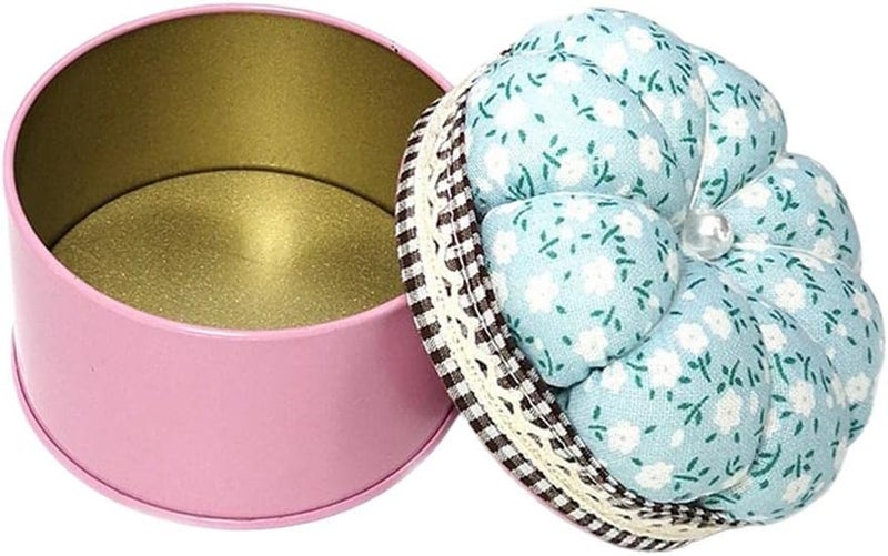 klarako 1Pcs Pumpkin Needle Pin Cushion Sewing Accessory Round Needle Pin Cushion with Storage Box Case  Style 5 - Image 5
