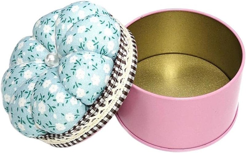 klarako 1Pcs Pumpkin Needle Pin Cushion Sewing Accessory Round Needle Pin Cushion with Storage Box Case  Style 5 - Image 4