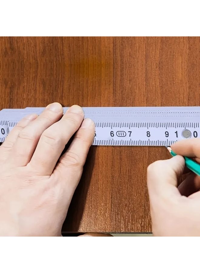 39.37 Inch Foldable Ruler Heavy Duty Retractable Measuring Tape Metric Imperial Scales - Image 5