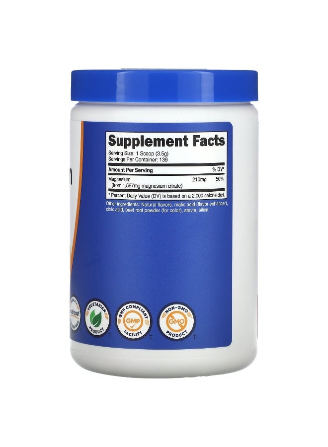 Nutricost, Magnesium Citrate, Raspberry Lemonade, 17.9 oz (500 g) (Packaging may vary) - Image 2