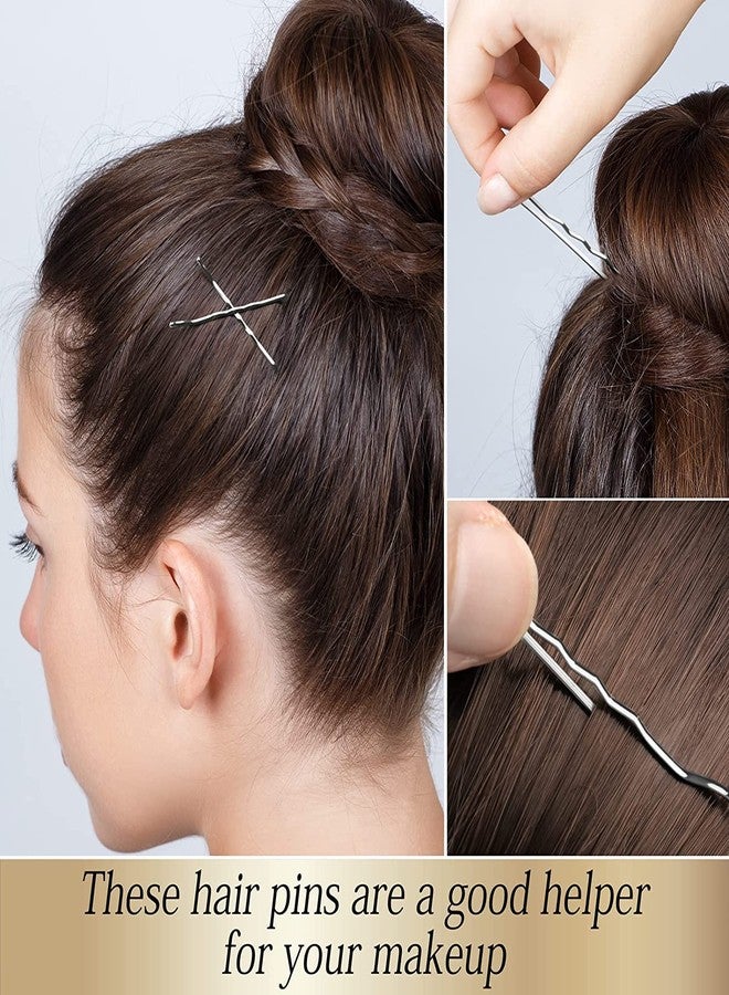 HRBS Metal 70 pcs Bobby pins for Hair Black Hair Pins for Women Girls Ladies 2 inch Hair Clips Bun Maker Crimped Hair Styling Pins for Salon Hairdressing Tool Suits All types of Hair - Image 4