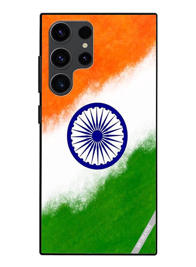 VR CREATIVE Protective Case Cover For Samsung Galaxy S23 Ultra 5G National Flag Design Multicolour - Image 1