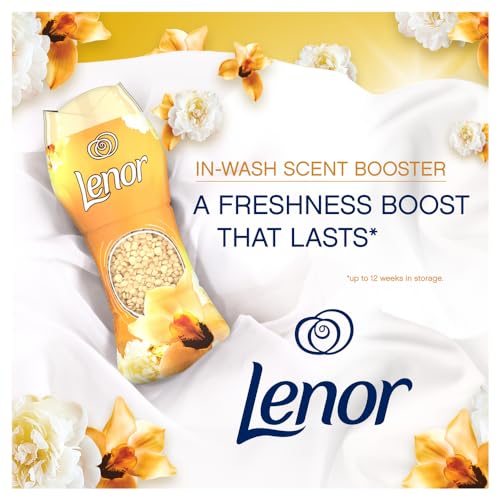 Lenor In-Wash Laundry Scent Booster Beads, 570g, Gold Orchid, A Boost Of Freshness For Up To 12 Weeks In Storage - Image 4