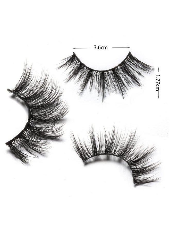 DYSILK Eyelashes False Lashes Mink Lashes 5 Pairs 6D Fake Eye Lashes Natural Look Wispy Eyelashes Strip Lash Faux Mink Lashes False Eyelashes Extensions Kit ; 00115Mm - Image 5