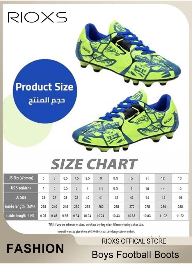 ريوكس - والأحذية الرياضية للفتيان، وأحذية كرة القدم للذكور والإناث، وأحذية كرة القدم المتخصصة للأطفال، وأحذية التدريب على الألعاب، وأحذية التزلج على التزلج للأطفال والمراهقين والكبار، وأحذية الرياضة في الهواء الطلق، والأحذية الرياضية التي تناسب الأرضيات الصلبة داخل المباني - Image 1