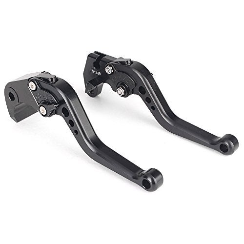 GZYF Motorcycle Short Brake Clutch Levers for Suzuki 2004 2005 GSXR 600 750 K4 Black - Image 1