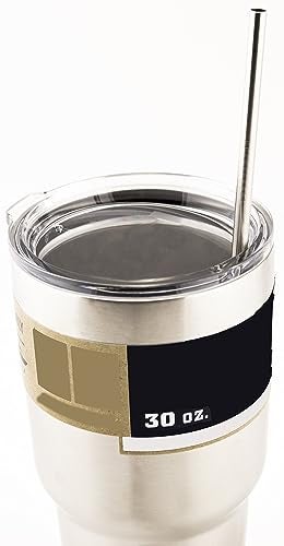 CocoStraw 4 LONG Stainless Steel Straws fits 30 oz Yeti Tumbler Rambler Cups - CocoStraw Brand Drinking Straw - Image 2