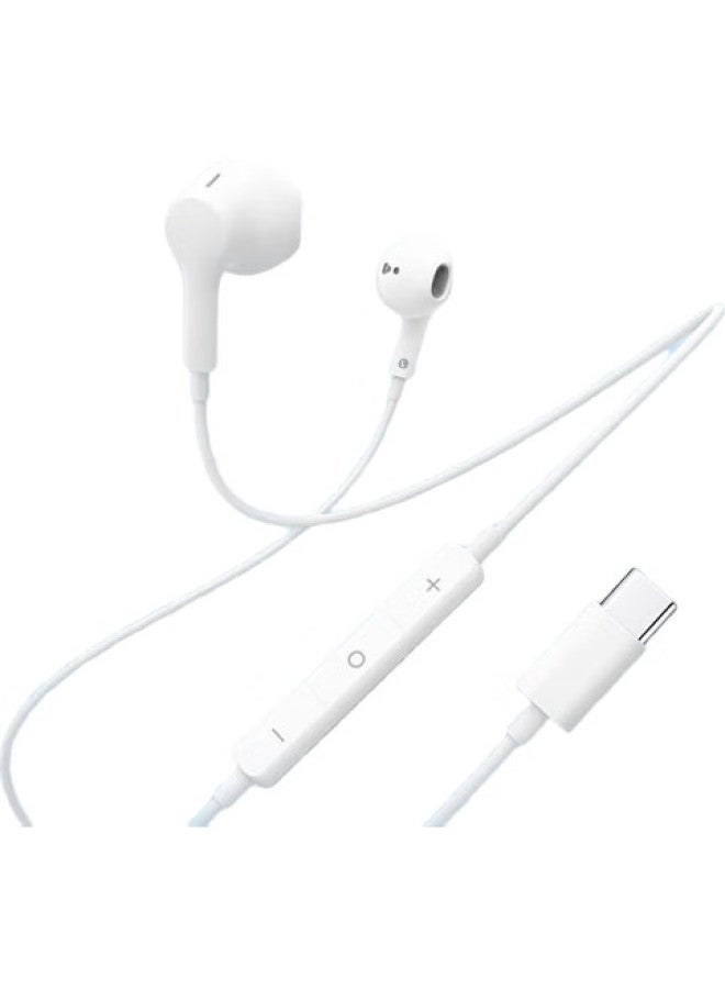Meilan Lifeme Wired Earphones With Type-C Interface, Semi-In Music Earphones, In-Line Control With Microphone, Anti-Tangle Design, Compatible With Meizu, Huawei, Xiaomi, And Apple 16 Phones - Image 1