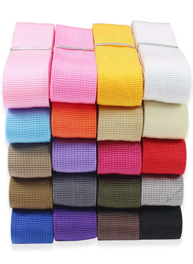 ZHFMLY 1.5 Inch Webbing Straps 40 Yards (108 Ft) - 20+ Assorted Colors Wide Polypropylene Webbing for Dog Collars, Belt, Backpack Straps, Luggage Repair, Sewing,DIY Crafts | Vibrant Colors - Image 1