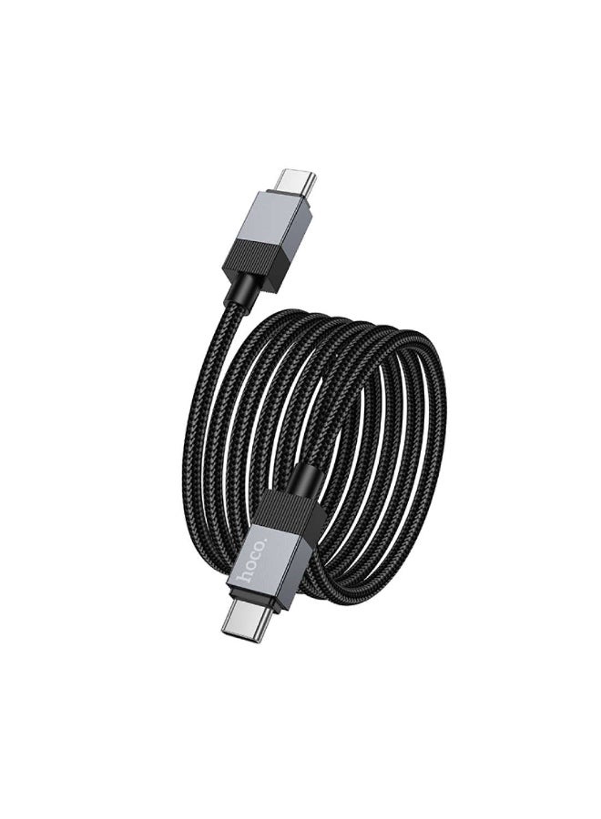 Hoco X110 60w Fast charging nylon braided data cable 1m black - Image 3