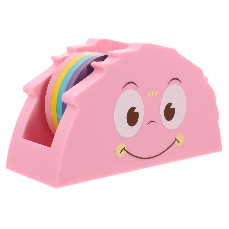 Veemoon Mini Tape Dispenser Set With Pink Monster Cutter Tape For School Desk Office Packing - Image 2