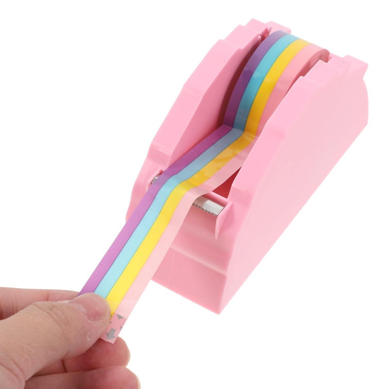 Veemoon Mini Tape Dispenser Set With Pink Monster Cutter Tape For School Desk Office Packing - Image 4