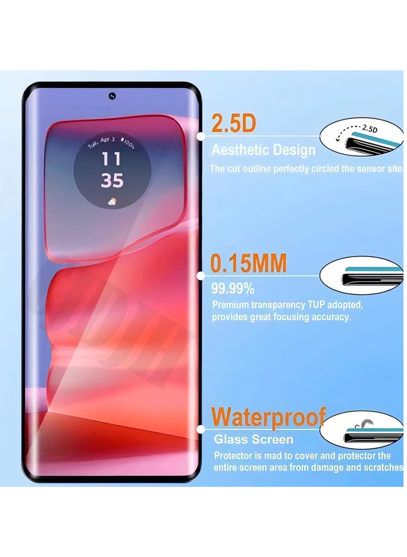 Youque - 2 Pack 9H Screen Protector for Infinix Zero 40 5G, Ultra slim HD Premium Tempered Glass Screen Protector - Image 1