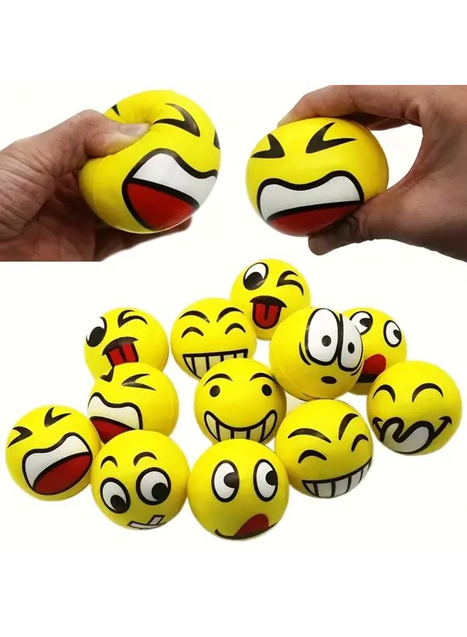 12Pcs Squeeze Ball Toy For Stress Relief Hand Exercise Party Favors - Image 2