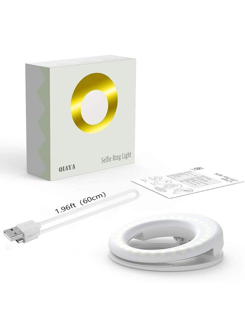 ELTRAZONE Selfie Light Ring Lights LED Circle Light Cell Phone Laptop Camera Photography Video Lighting Clip On Rechargeable  - Image 2