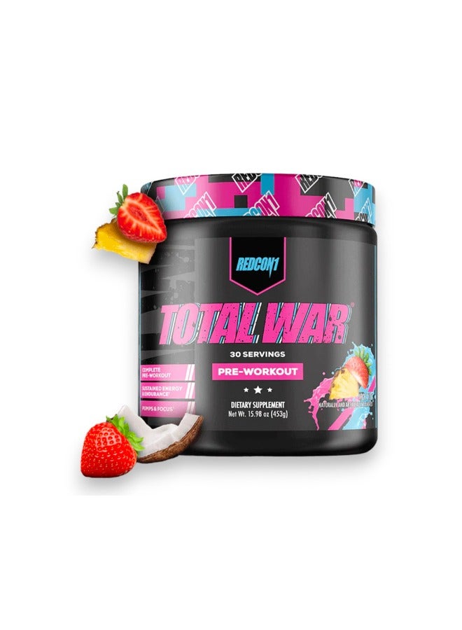 REDCON1 Total War Pre -Workout, Vice City Flavour, 30 Servings