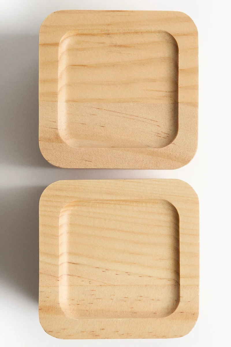 H&M Tall wooden organiser box