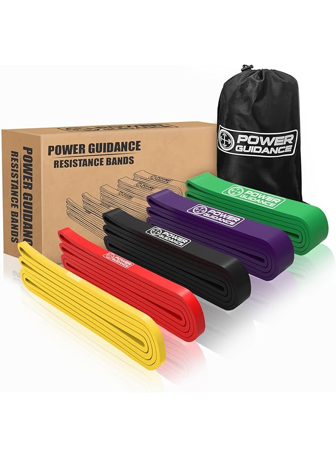 POWER GUIDANCE Pull Up Assist Bands Stretch Resistance Band Mobility Band Powerlifting Bands by Perfect for Body Stretching Powerlifting Resistance Training - Image 1