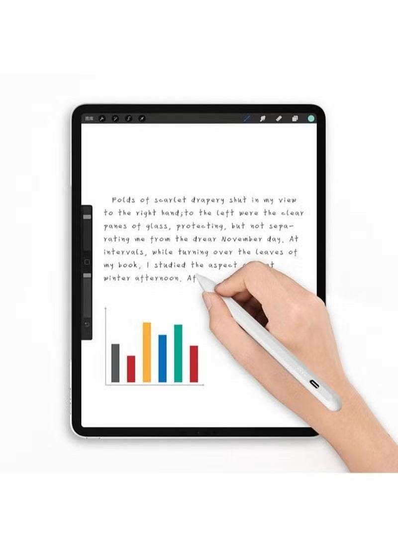 FLOWING Stylus Pen for iPad with Palm Rejection, Active Pencil Compatible with (2018-2023) Apple iPad Pro 11/12.9 inch, iPad 10th/9th/8th/7th/6th Gen, iPad Air 5th/4th/3rd Gen, iPad Mini 6th/5th Gen  - Image 2