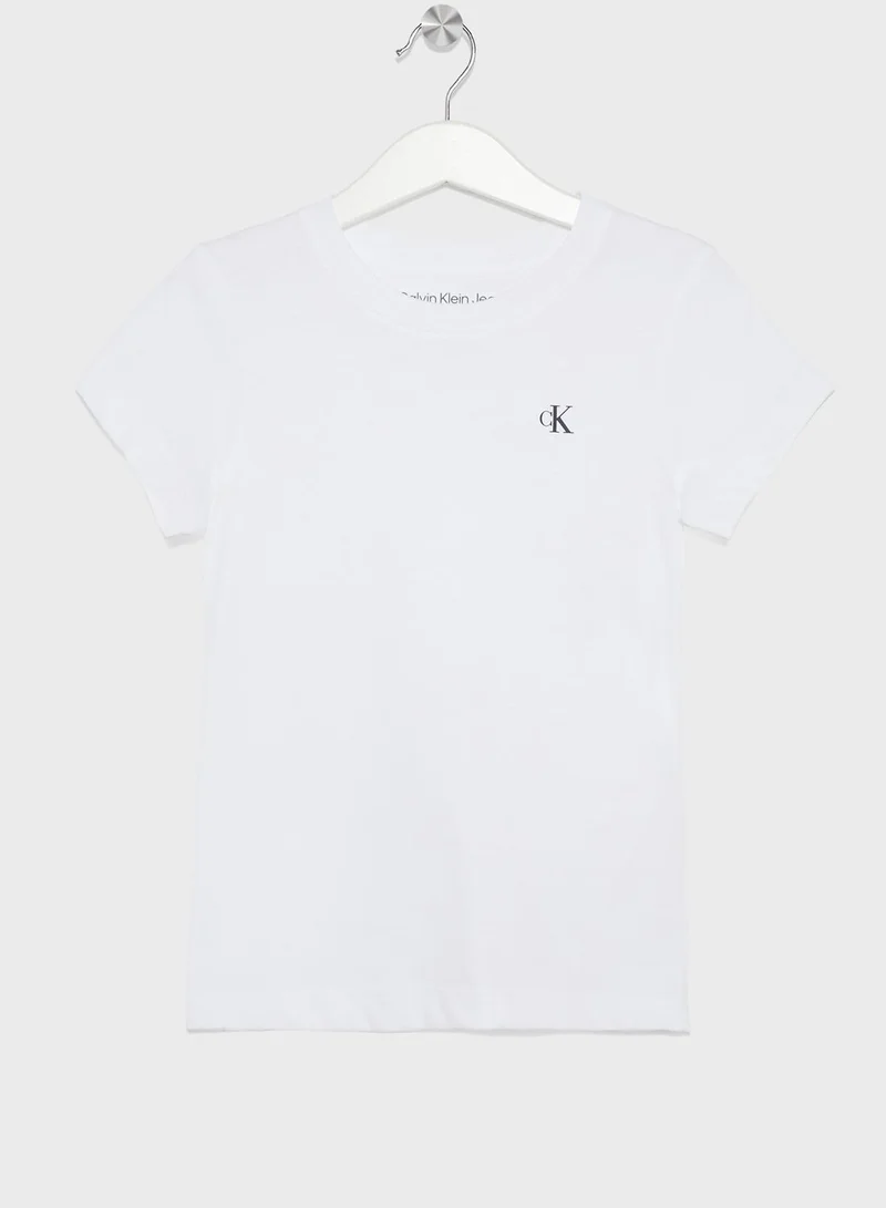 Calvin Klein Jeans Youth 2 Pack Logo T-Shirt