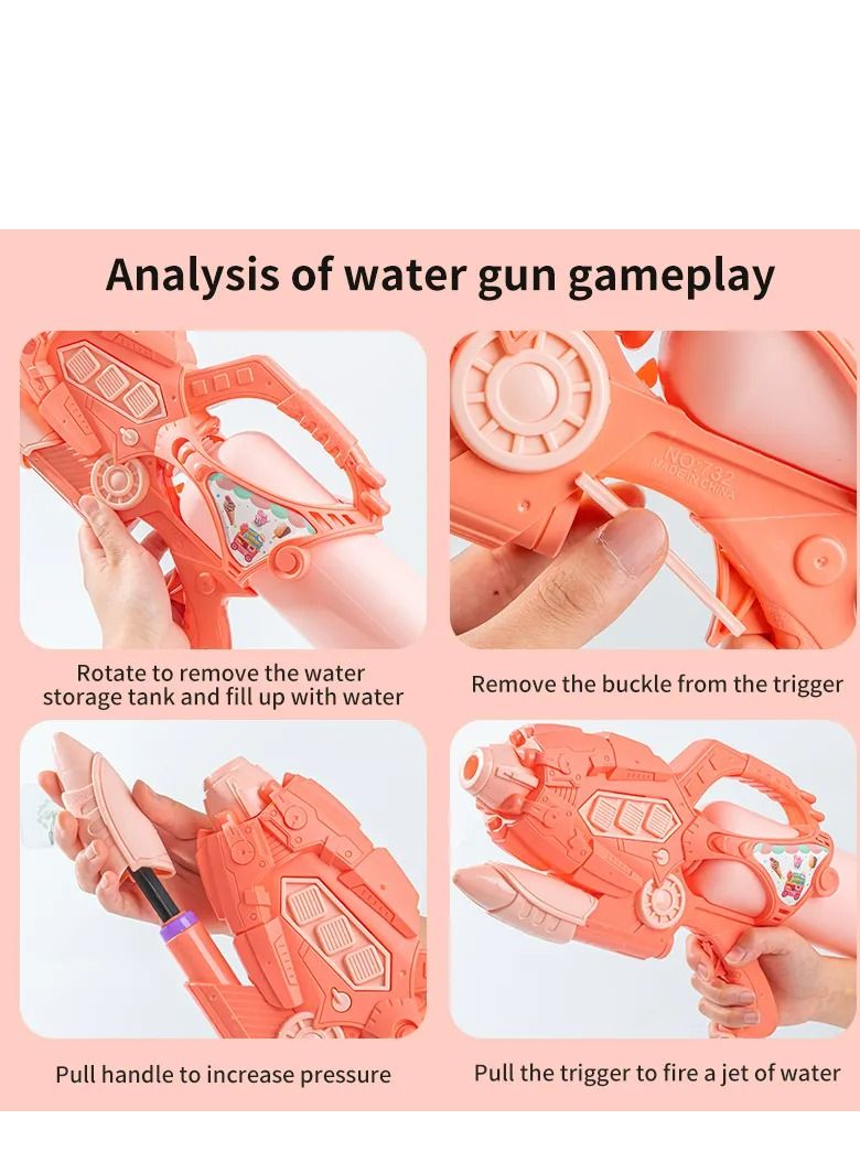 جولف لينك مسدس ماء بسعة 1000 مل، مسدس ماء عالي الضغط، لعبة حفلات صيفية باللون الأزرق - Image 3