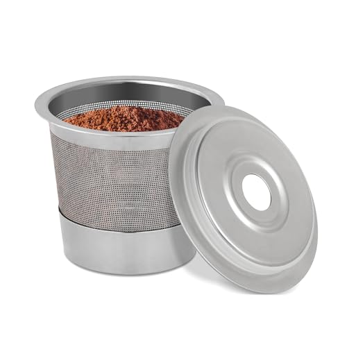 AODPWEN 2 Pack Reusable Pods for Ninja Dual Brew Coffee Maker, Stainless Steel Reusable K Pod Permanent K Cups Filters Coffee Accessories Compatible with Ninja CFP101 & Ninja PB051 Coffee Maker - Image 1