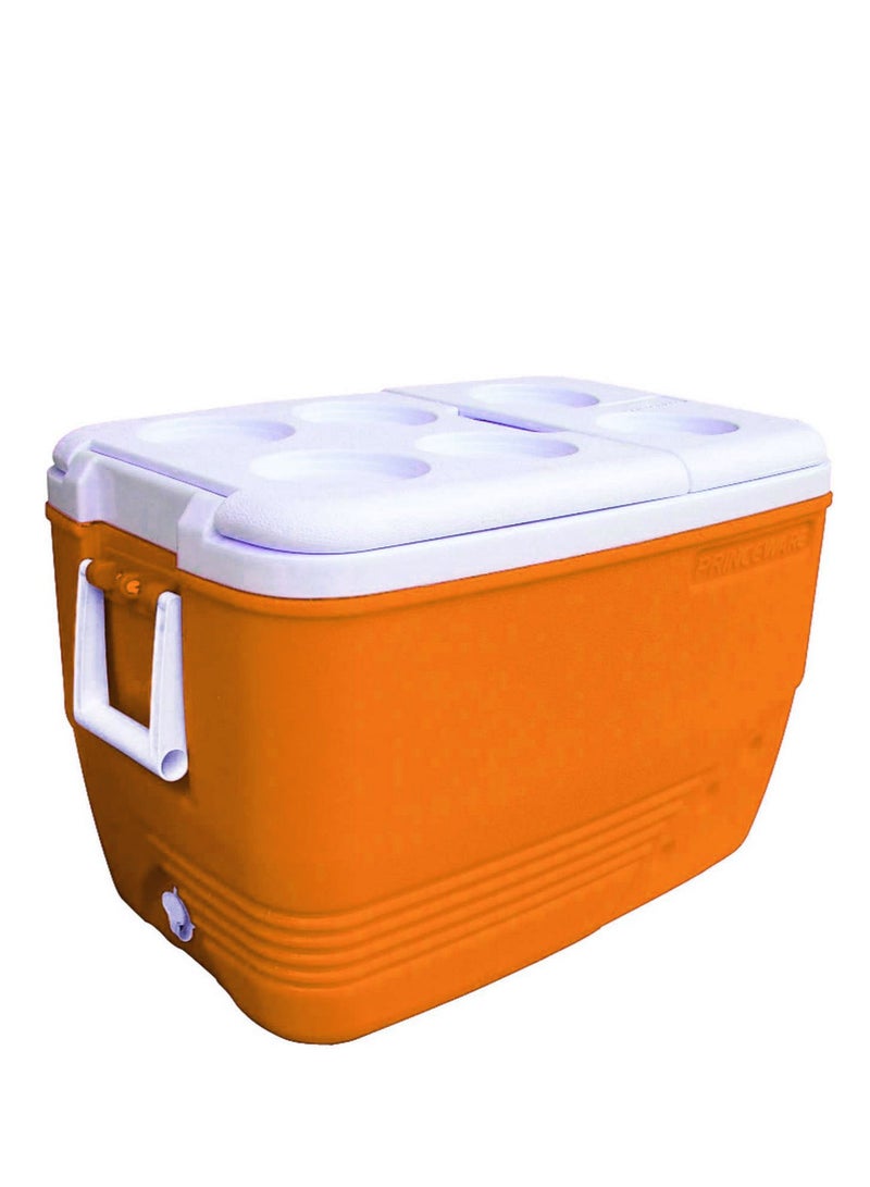 PRINCEWARE 30-Litre Ice Box Thermo insulated Picnic Cool Box-Thermo Keeper Container Expanded Cooler Fishing Ice Box-Orange - Image 1