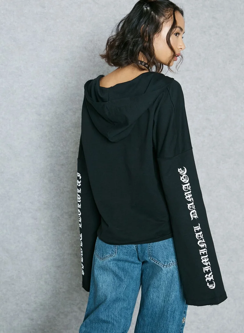 CRIMINAL DAMAGE Lace Up Hoodie