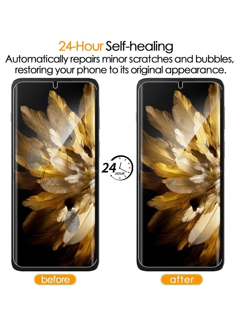 Compatible with OPPO Find N3 Flip Screen Protector  Flexible TPU Full Coverage Soft Film Clear Scratch Resistant Tempered Glass Film on The Back and Camera Protector Lens - Image 4