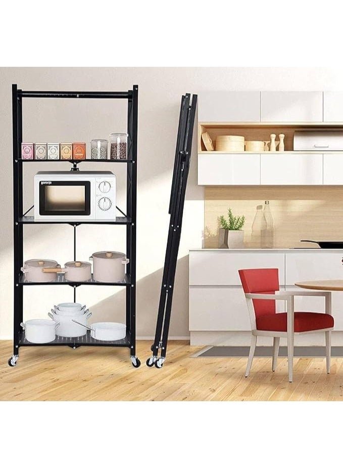 وحدة تنظيم ذكية 5 أدوار قابلة للطي بتصميم عصري موفر للمساحة وهيكل متين - Image 2