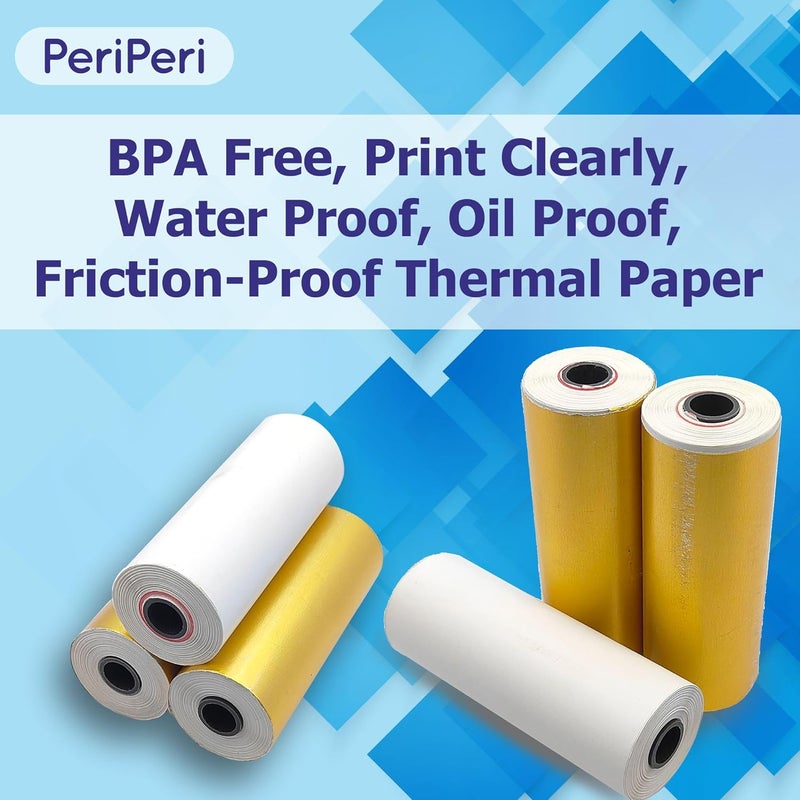 PeriPeri 4 Inch Thermal Paper Rolls For All 4 Inch Printer Machines. 110mm(Width) x 20meter(Length). Pack Of 3 Rolls - Image 4