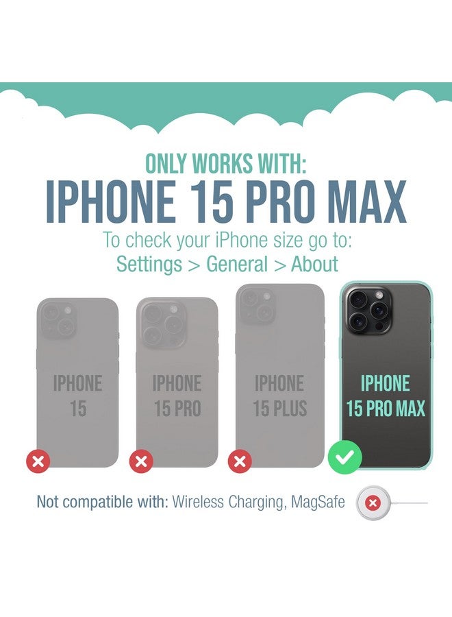 Smartish Smartish iPhone 15 Pro Max Wallet Case - Wallet Slayer Vol. 1 [Slim + Protective] Credit Card Holder - Drop Tested Hidden Card Slot Cover Compatible with Apple iPhone 15 Pro Max - Black Tie Affair  - Image 5