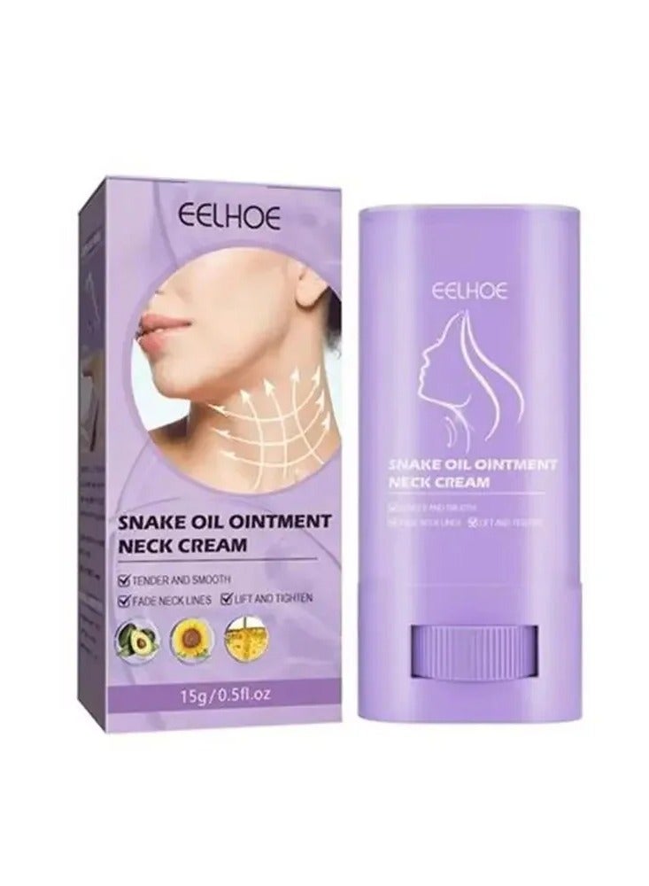 EELHOE Neck Anti Wrinkle Cream, Face Skin Lifting Moisturizing Balm, Stick Anti Aging Lifting Firming Fine Lines Cream,  Moisturizing Brightening Beauty Skin Care Cream For Face Neck Lips  - Image 1