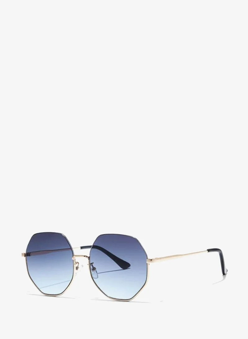 Blackout Women's HEXA Sunglasses - Lens Size: 58 mm - Gold