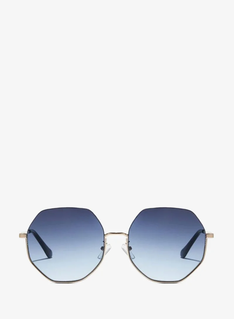 Blackout Women's HEXA Sunglasses - Lens Size: 58 mm - Gold