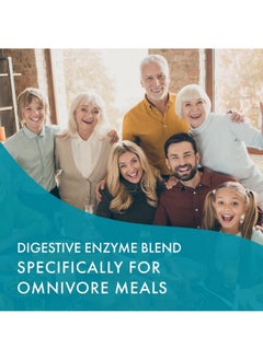PURE ESSENCE LABS Realzymes™ Omnivore Digestive Enzymes Supplement With Probiotics For Better Digestion Natural Support For Relief Of Bloating Gas Belching Diarrhea Constipation Ibs Etc. 90 Caps  - Image 4