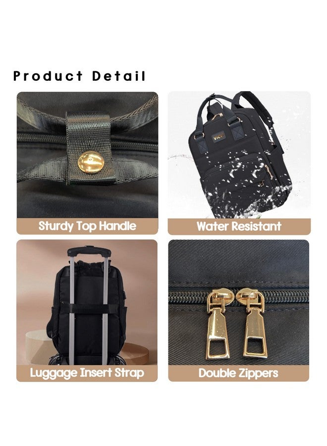 VICO Diaper Bag Backpack fow Women Multifunction Diaper Bag with Changing Pad, Insulated Case and Stroller Straps Large Capacity Travel Bags - Image 4