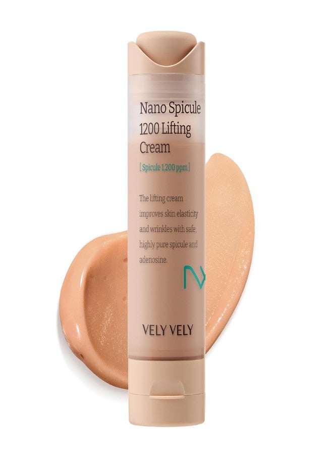 VELY VELY Nano Spicule 1200ppm Lifting Cream - Anti‑Aging Wrinkle Microneedling Face Moisturizer for Women, 10 Peptides, 50ml / 1.69 oz - Image 1