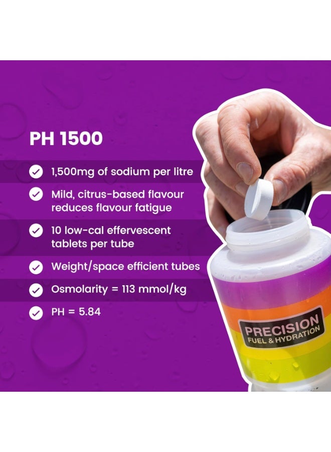 Precision Hydration Electrolytes Tablets - Multi Strength Effervescent Hydration Tablet - Combats Cramp - Low Calorie, Gluten Free, Vegan/Vegetarian Friendly (1 Tubes, 1500mg/L - Purple) - Image 3