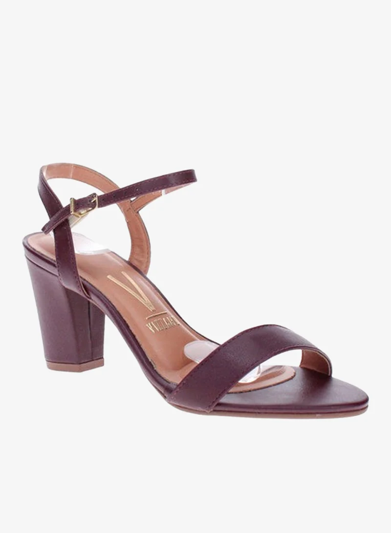 VIZZANO Mid Heels Sandals for Women – Sling Back Heel Sandals for Girls with Ankle Strap