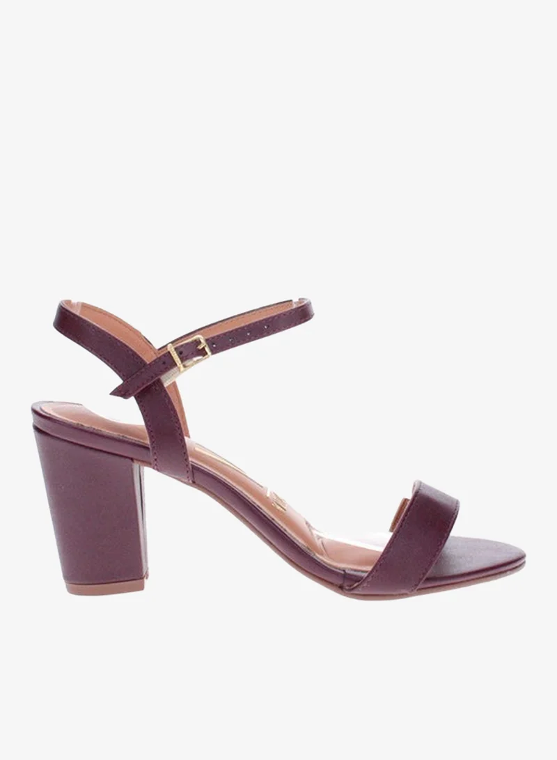 VIZZANO Mid Heels Sandals for Women – Sling Back Heel Sandals for Girls with Ankle Strap