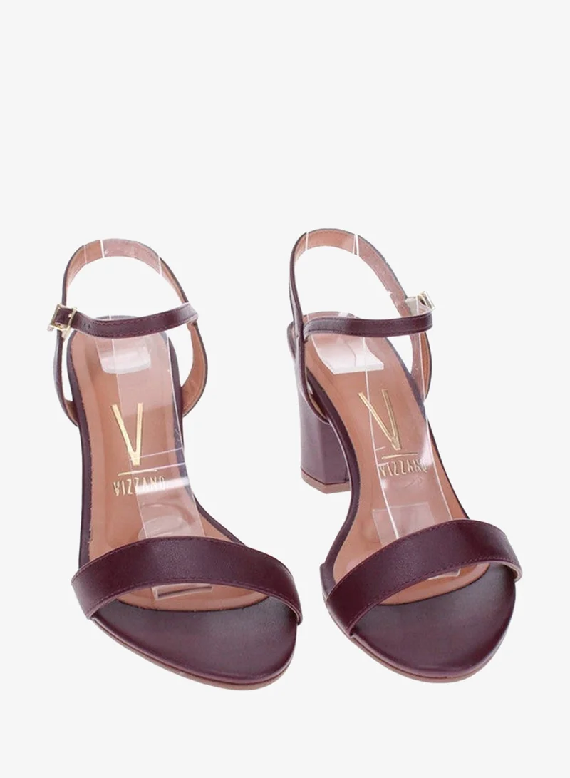 Vizzano Red Mid Heels Sandals for Women – Sling Back Heel Sandals for Girls with Ankle Strap for Women | Best Price UAE