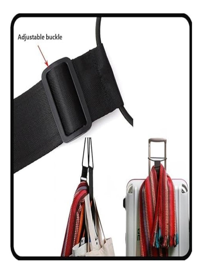 Clickswift® Luggage Straps for Suitcases, Heavy Duty Adjustable Luggage Straps, Elastic Fixed Hanging Strap, Portable Packing Straps for Travelling Camping Hiking - 1pcs (Random) - Image 4