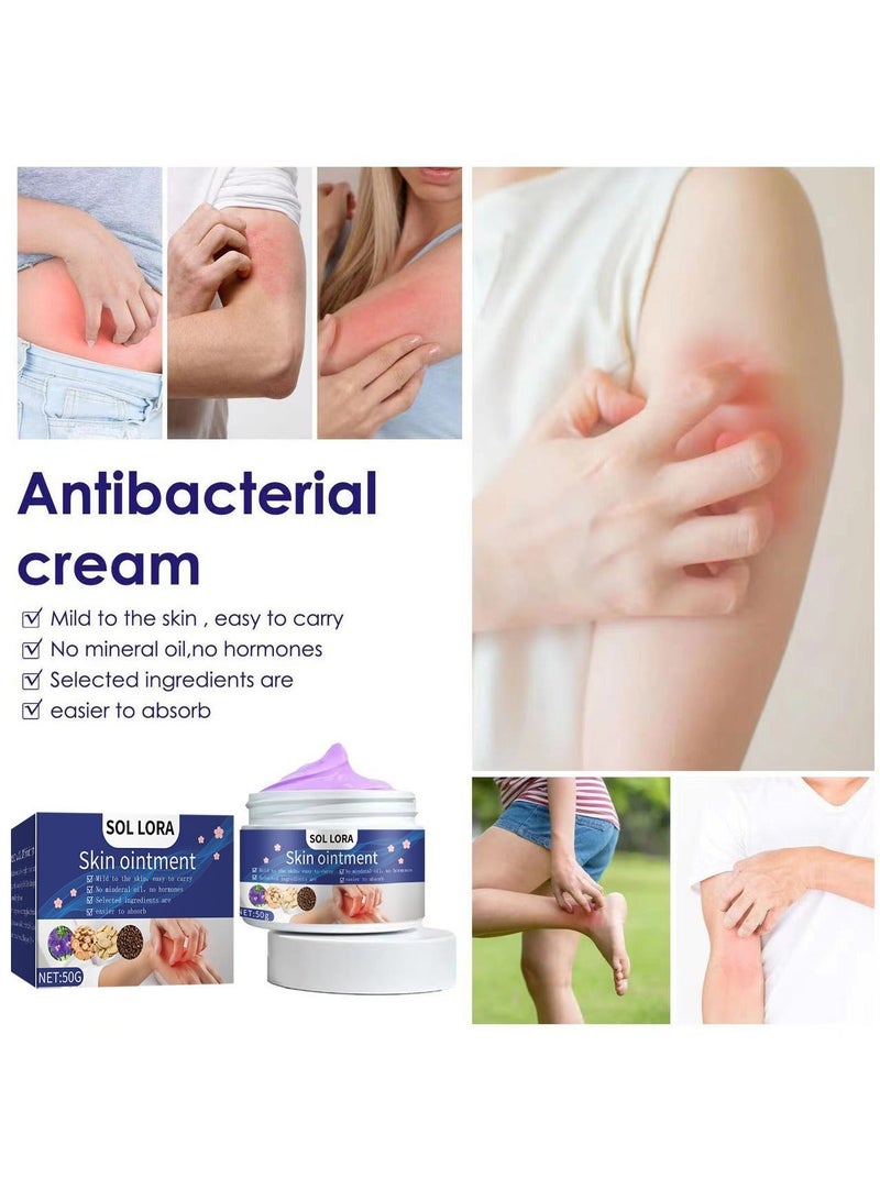 SOL LORA Skin Itch Relief Cream Antibacterial Topical Insect Bites Itchy Skin 50g - Image 4