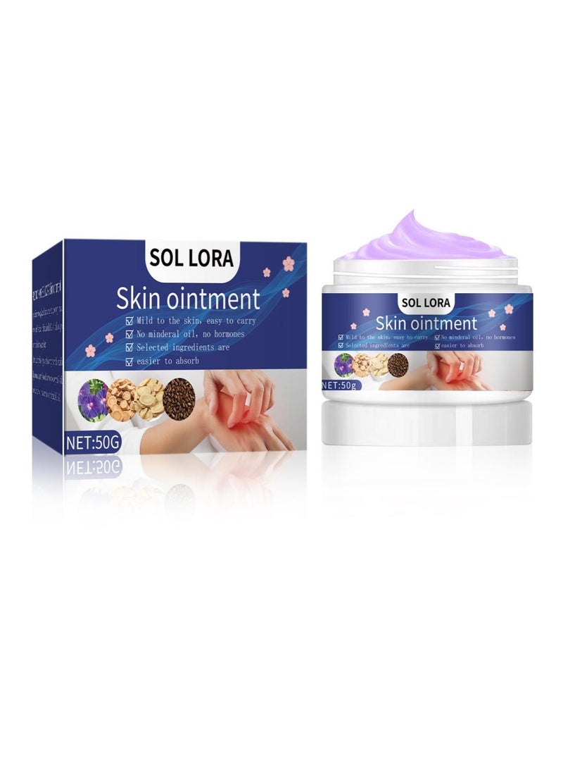 SOL LORA Skin Itch Relief Cream Antibacterial Topical Insect Bites Itchy Skin 50g - Image 1