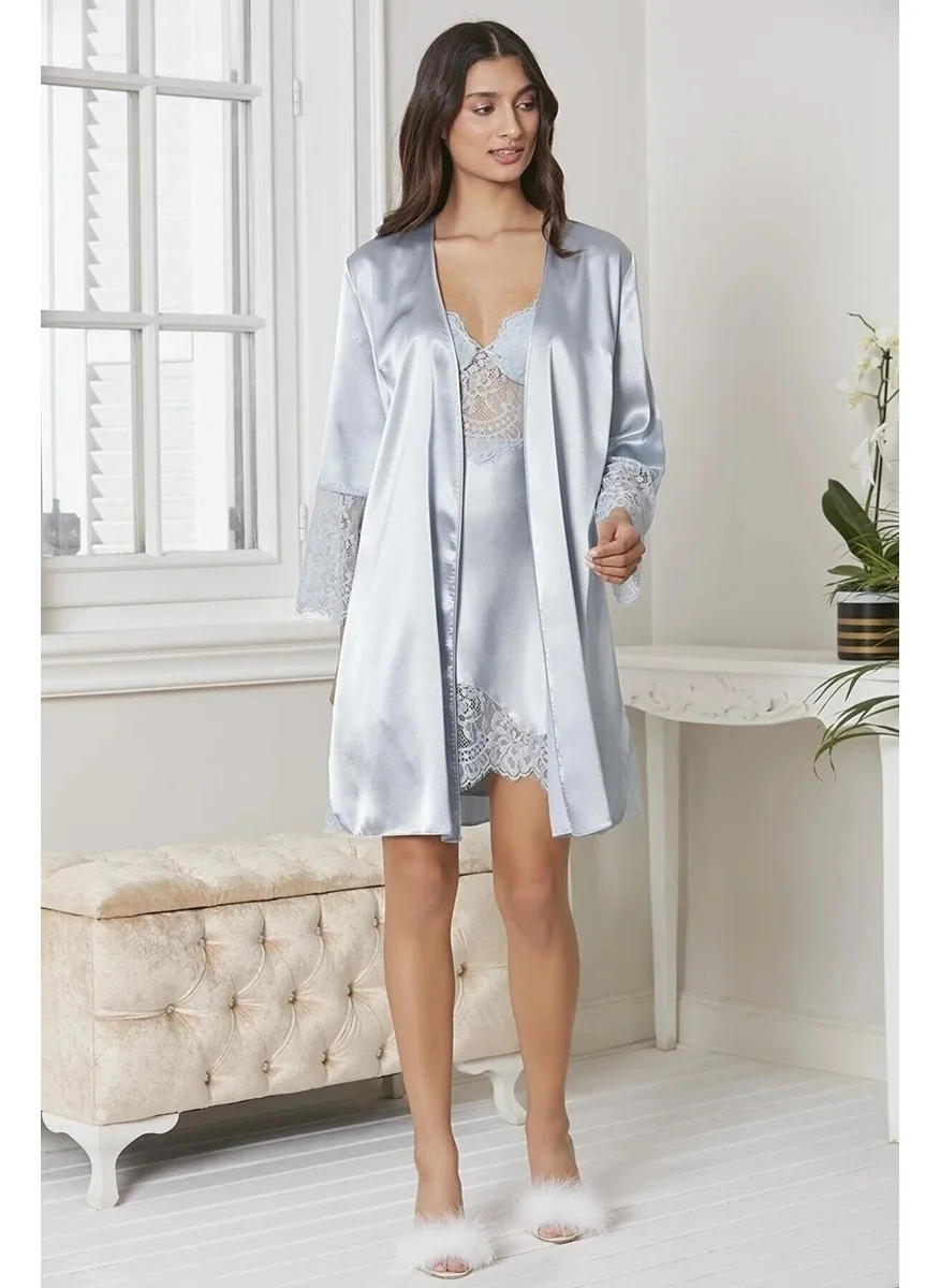 بيير كاردان 6015 Women's Lace Satin Set of 6-Mist