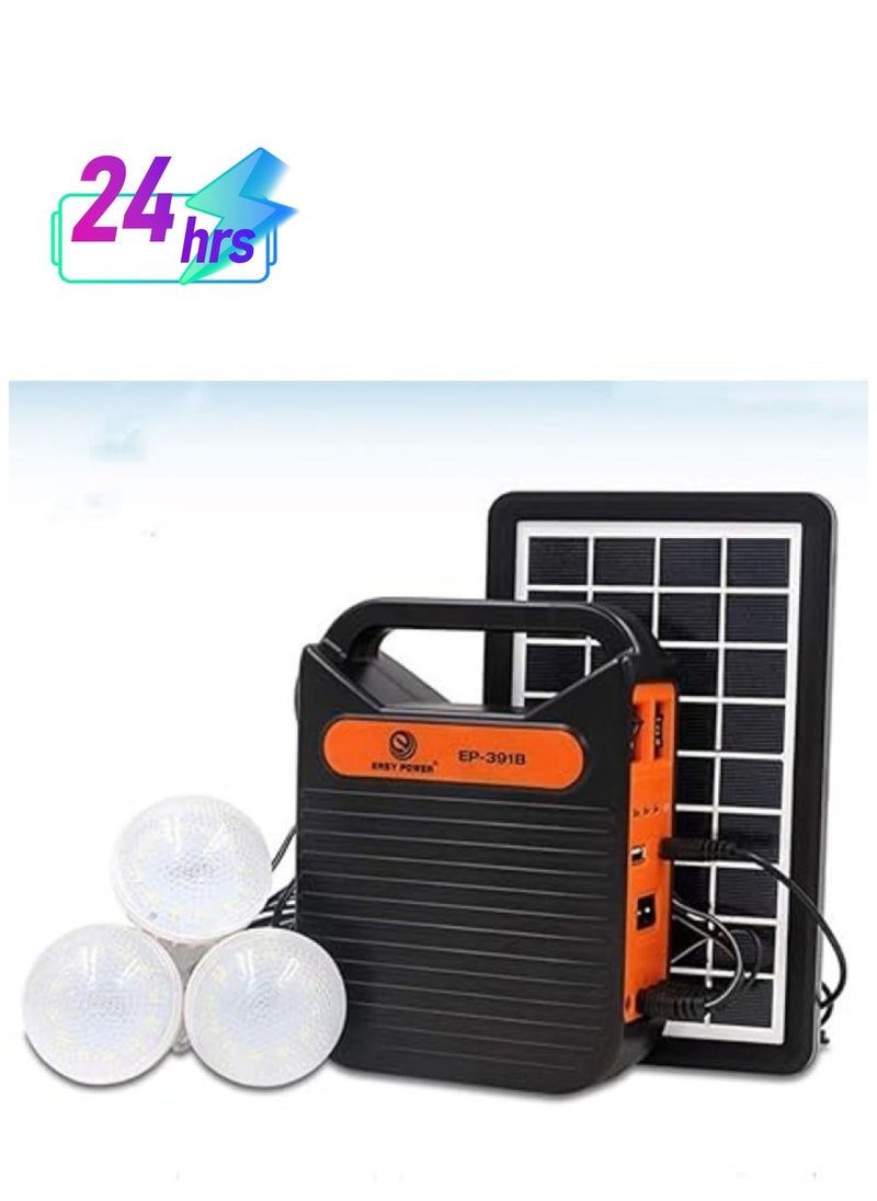 Easy Power Solar Light System Portable Power Emergency Flashlight Radio Bluetooth Speaker Photovoltaic Lighting Backup System Led Light  - Image 1