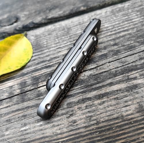 T-Conceal EDC Fidget Slider Fidget Toy Adult Stress Relief Metal Rotation Push Pull ADHD Recreational Fidget Toy Tactile Coin Fritter - Image 5