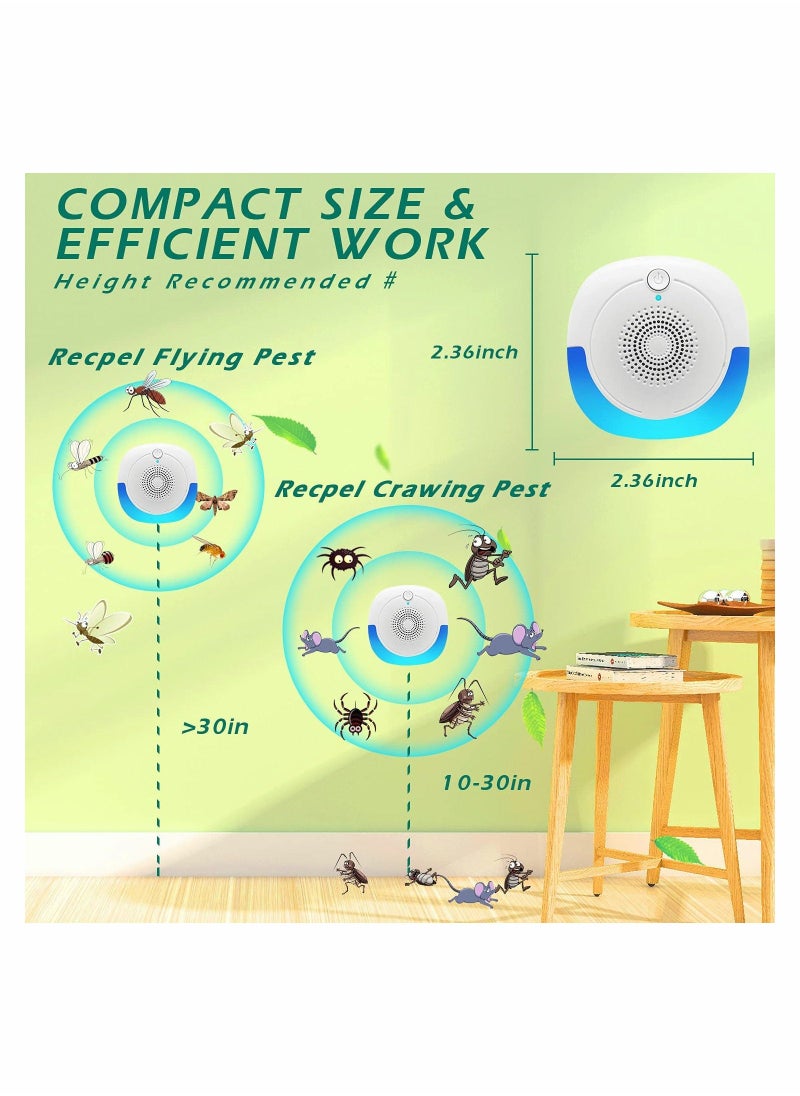 Generic Ultrasonic Pest Repeller 6 Packs Electronic Plug Control Mosquito Indoor for Home Office Bugs Roaches Spiders Flies Mosquitoes Bat Fleas Rodents - Image 5